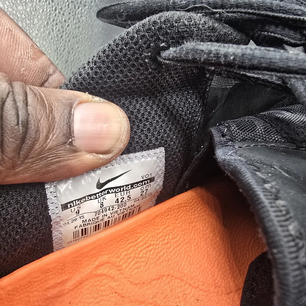 Nike Men's‎ Black and Orange Athletic Shoes